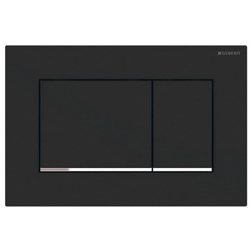 Geberit Sigma 30 Rectangular Button Dual Flush Plate Matte Black [191454]