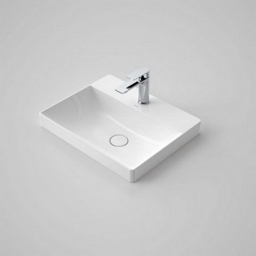 Urbane II Inset Vanity Basin 500mm x 400mm x 187mm No Overflow White 1TH [195242]