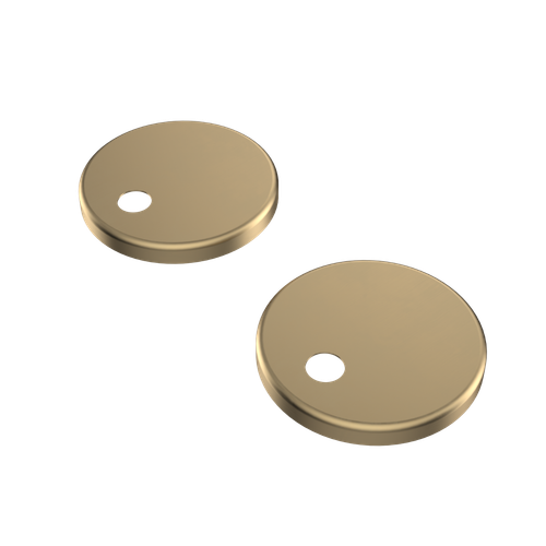 Urbane II Toilet Seat Hinge Caps Brushed Brass [195954]
