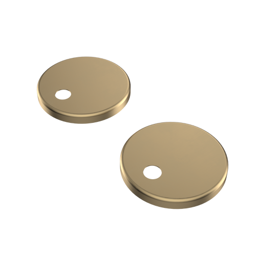 Urbane II Toilet Seat Hinge Caps Brushed Brass [195954]