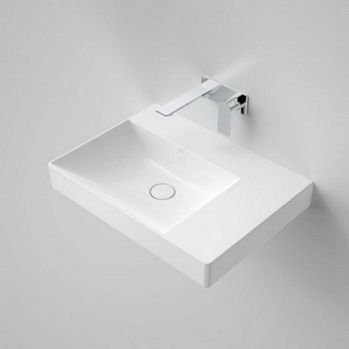 Urbane II Right Hand Shelf Wall Basin 600mm x 440mm x 187mm No Tap Hole No Overflow White [195986]