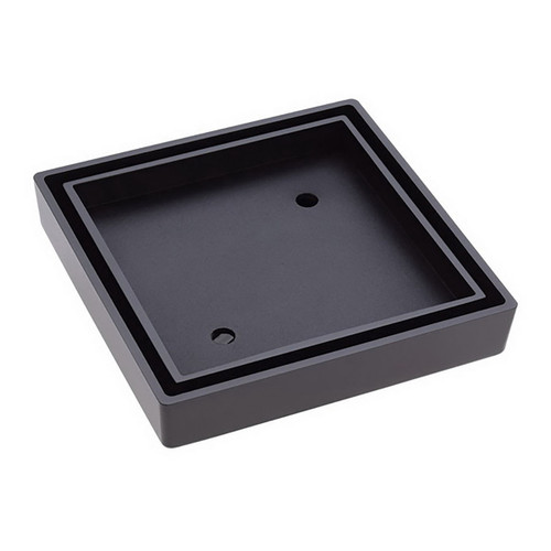 Tile Insert Floor Waste Square Outlet 90mm Matte Black [168834]