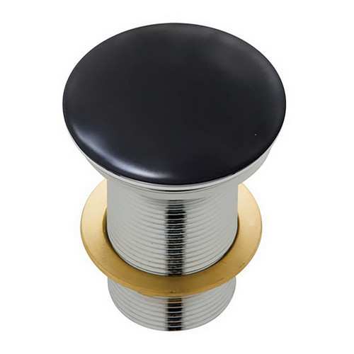 Basin Pop-Up Plug & Waste with Ceramic Cap 32mm Matte Black [169180]