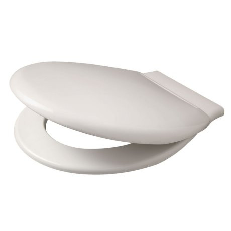 Tasman MKII Wide Double Flap Toilet Seat White [064294]