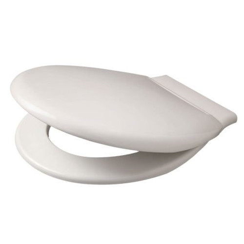 Tasman MKII Wide Double Flap Toilet Seat White [064294]