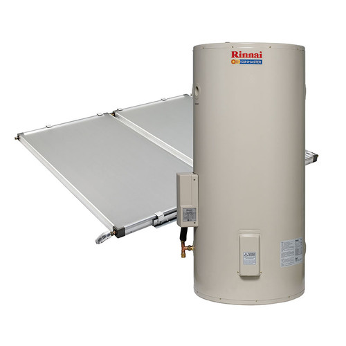 Sunmaster 315L Ground Mounted Storage Solar Tank 3.6kW Mid Position Electric Booster & 2 Roof Mounted Collectors [132733]