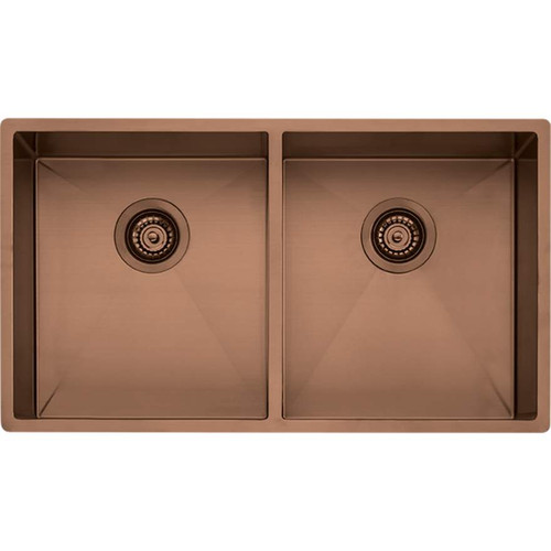 Spectra Double Bowl Copper Sink 780mm Copper NTH [152548]