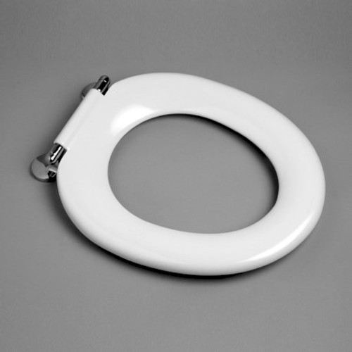 Pedigree II Single Flap Care Toilet Seat Die Cast Hinge White [017498]