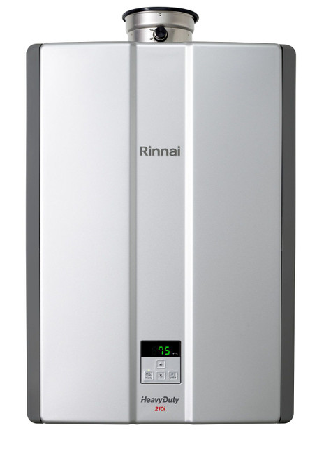 Rinnai Heavy Duty 210MJ Internal High Efficiency Continuous Flow Natural Gas Preset 50 degrees [194557]