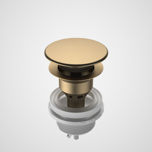 Urbane ll Basin Pop-Up Plug & Waste 68mm x 68mm Brushed Brass [195972]