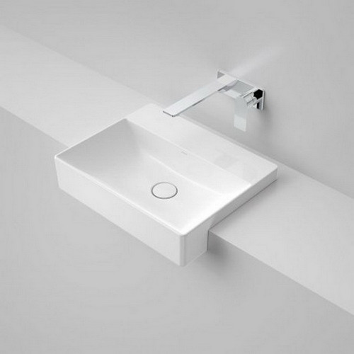 Urbane II Semi-Recessed Basin 500mm x 400mm x 172mm 0 Tap Hole White [195990]