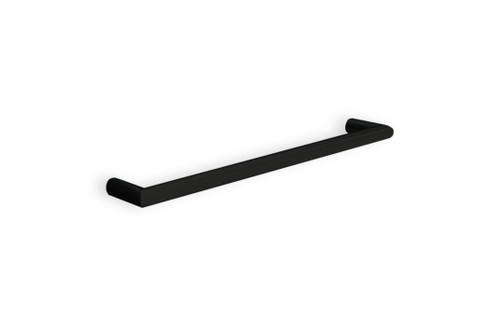 Thermorail Round Single Heated Towel Rail 630mm Matte Black [254362]