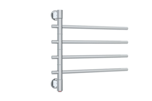 Thermorail Heated Towel Rail Swivel 4Bar 48W 600mm x 540mm x 99mm Stainless Steel [254391]