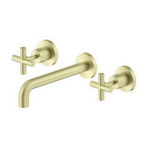 X Plus Wall Basin Set 180mm 5Star Brushed Gold [254049]