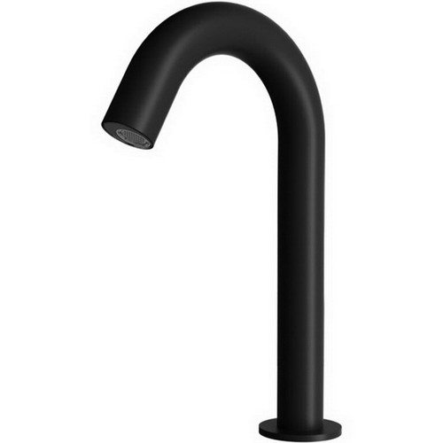 Mecca Hob Basin Commercial Electronic Sensor Tap (Curved Spout) 6Star Matte Black [254087]