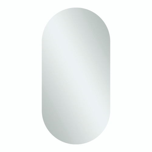 Duke Pill Shape Polished Edge Mirror 500 x 1000mm Glue-to-Wall [254358]