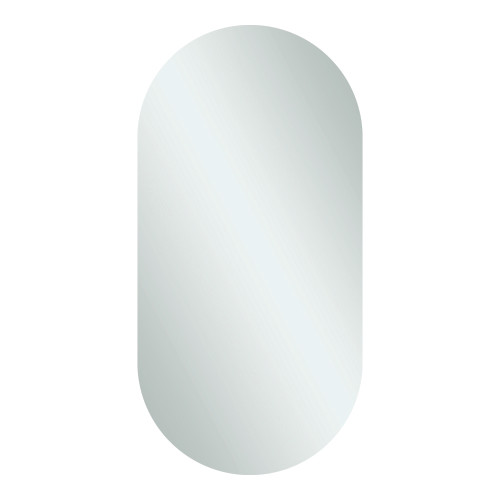 Duke Pill Shape Polished Edge Mirror 500 x 1000mm Glue-to-Wall [254358]