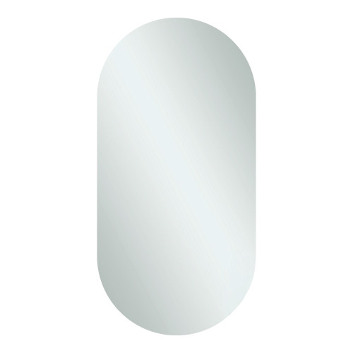 Duke Pill Shape Polished Edge Mirror 500 x 1000mm with Hangers & Demister [254361]