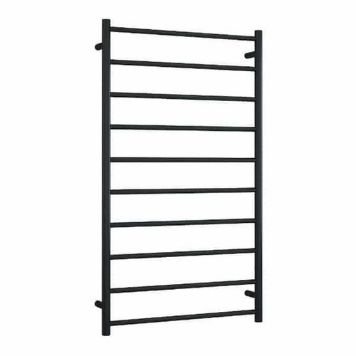 Thermorail Heated Towel Rail 10Bar 162W 700mm x 1200mm x 122mm Matte Black [254384]