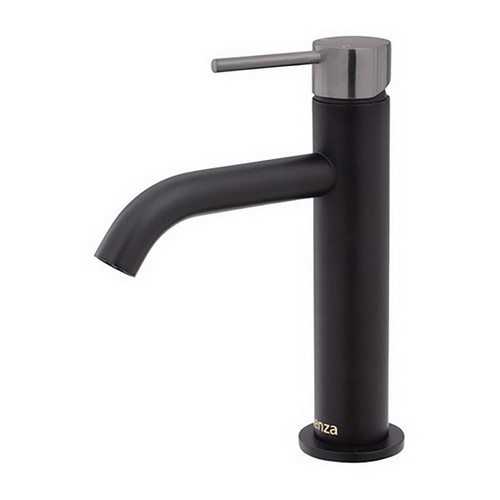 Kaya Basin Mixer Matte Black with PVD Gun Metal [201652]