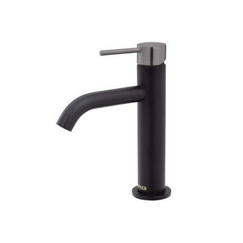 Kaya Basin Mixer Matte Black with PVD Gun Metal [201652]