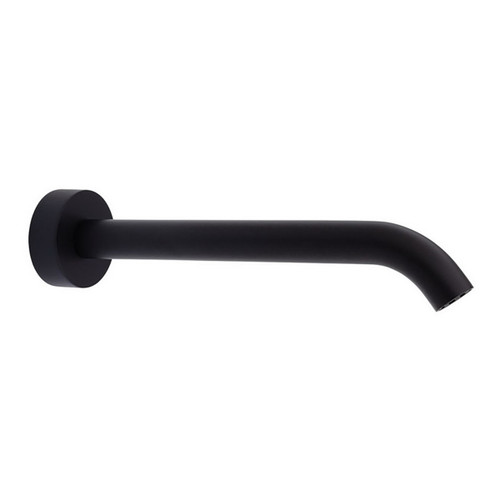 Kaya Wall Push Fit Basin/Bath Spout Matte Black 220mm Outlet [201797]