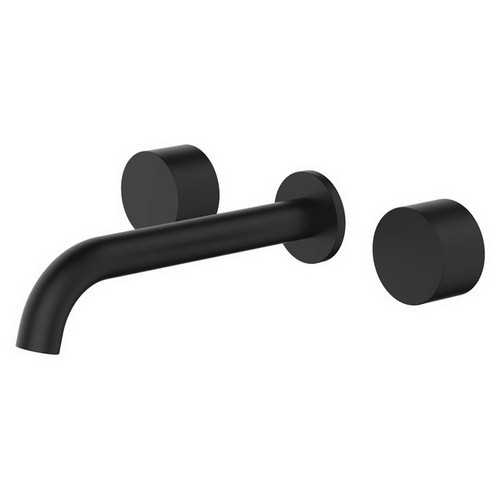 Kaya Wall Circular Basin/Bath Tap Set Matte Black 5Star [201882]