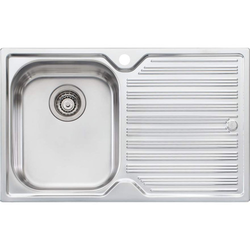 Diaz Single Bowl Topmount Sink with Drainer Left Bowl 1 Tap Hole [112984]