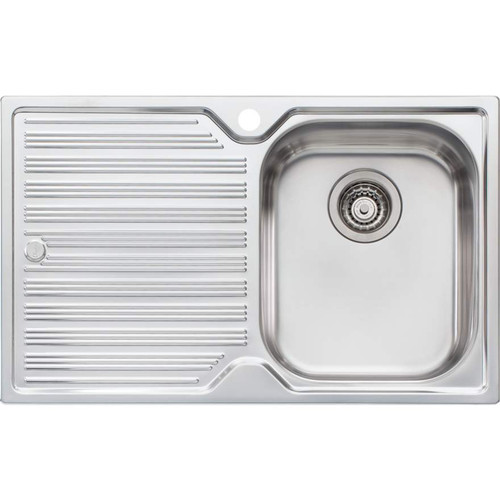 Diaz Single Bowl Topmount Sink with Drainer Right Bowl 1TH [112986]