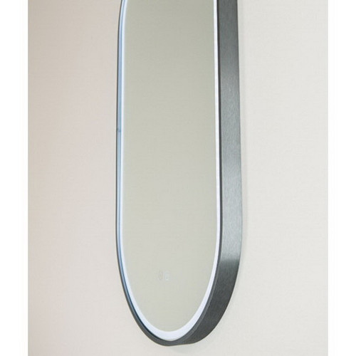 Great Gatsby 1200 Vertical LED Lighting Mirror with Demister Gunmetal Aluminium Frame [255004]