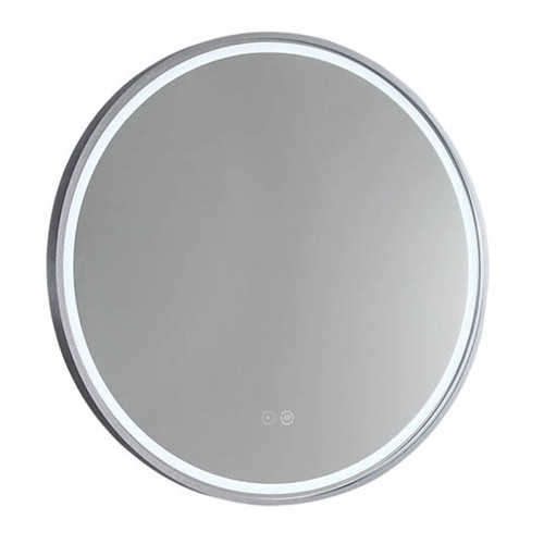 Sphere 600 LED Lighting Mirror with Demister Brushed Nickel [255085]