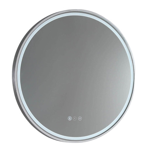 Sphere 800 LED Lighting Mirror with Demister & Bluetooth Speakers Gun Metal Aluminium Frame [255116]