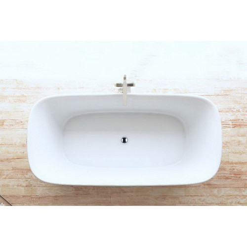 Lola Freestanding Bath 1700mm 198L Premium Sanitary Grade Acrylic High Gloss White [180787]