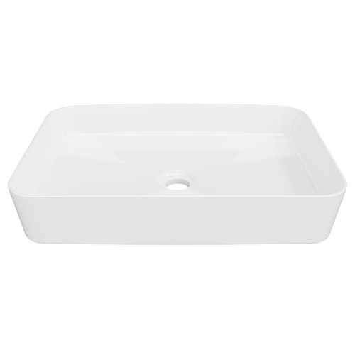 Quill 600mm Ceramic Basin Gloss White [254117]