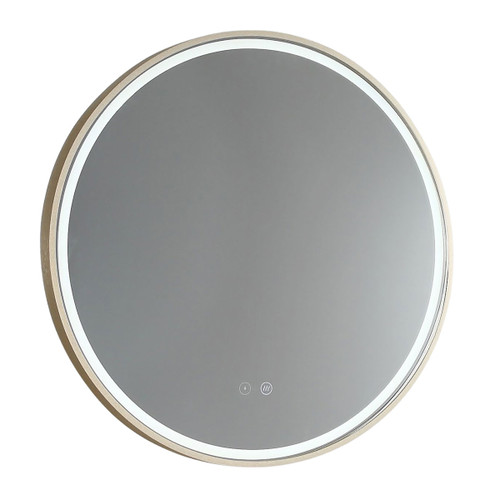 Sphere 600 LED Lighting Mirror with Demister Brushed Brass Aluminium Frame [255064]