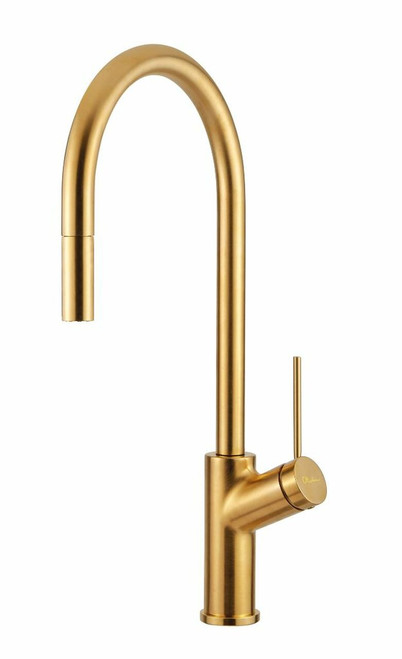 Vilo Pull Out Mixer Brushed Gold [255146]