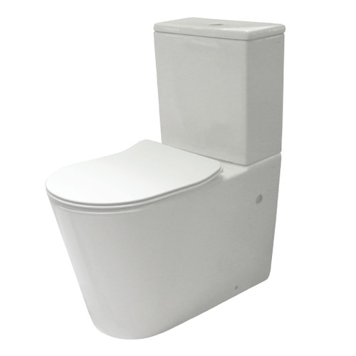 Edge II Rimless Back-to-Wall Edge Suite w/Slim Seat White 4Star [202492]