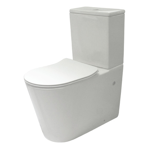 Edge II Rimless Back-to-Wall Edge Suite w/Slim Seat White 4Star [202492]