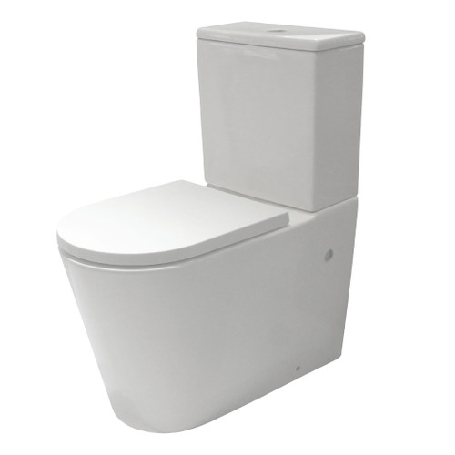 Edge II Rimless Back-to-Wall Edge Suite w/Standard Seat White 4Star [202493]