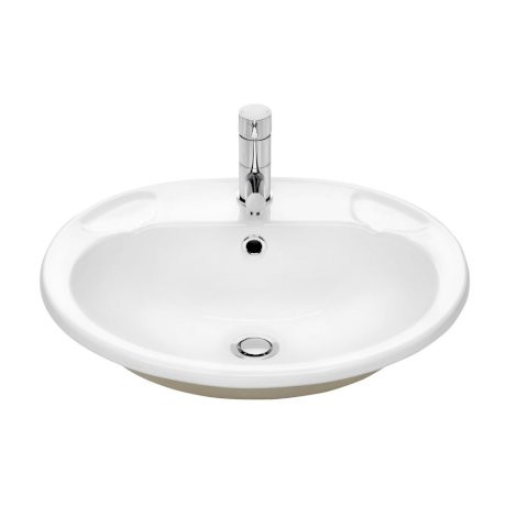 Avon Semi Recessed Basin 495 x 420 1 Tap Hole Plug & Waste [116090]