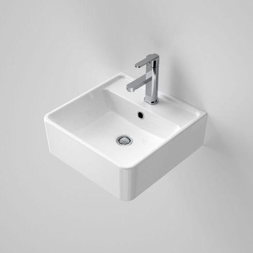 Carboni II Wall Basin White 1 Tap Hole [116126]