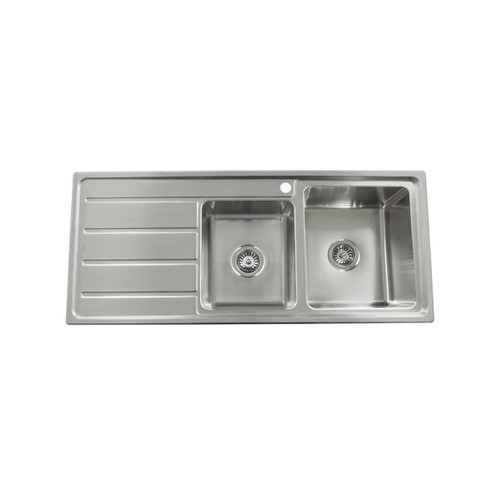 Projix 1 & 3/4 Right Hand Bowl Kitchen Sink Stainless Steel 1TH [182112]