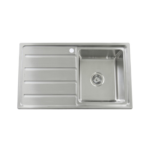 Projix Single Right Hand Bowl Kitchen Sink Stainless Steel 1TH [182110]
