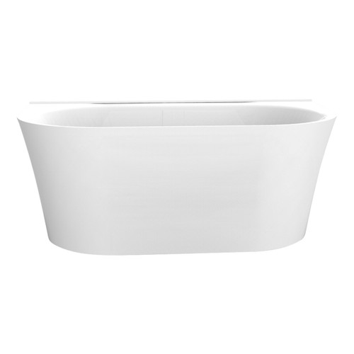 Alpha Back-to-Wall Freestanding Bath 1500mm White [153149]