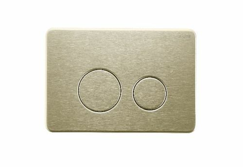 Stainless Steel Round Brushed Gold Flush Plate Suite For R&T Inwall Cistern [203087]