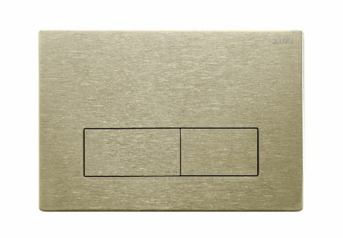 Stainless Steel Square Brushed Gold Flush Plate Suite For R&T Inwall Cistern [203093]