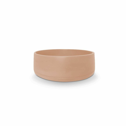 Basin/Bowl Funi Round Surface Mount UHP Concrete (No P&W) 400 DIA 115H 10Kg (Pastel Peach) [270268]