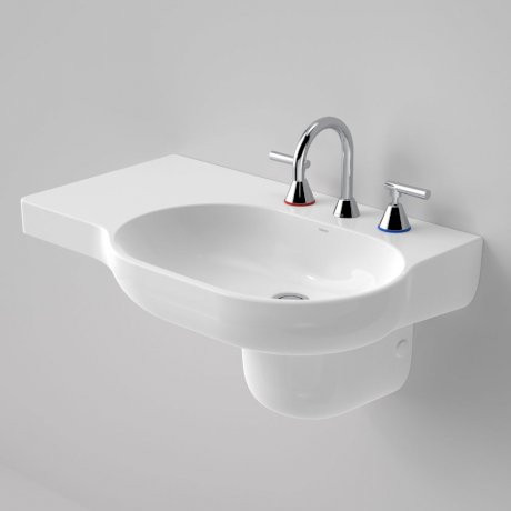Opal 720 Left Hand Wall Basin 3 Tap Hole [119764]