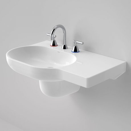 Opal 720 Right Hand Wall Basin 3 Tap Holes [119767]