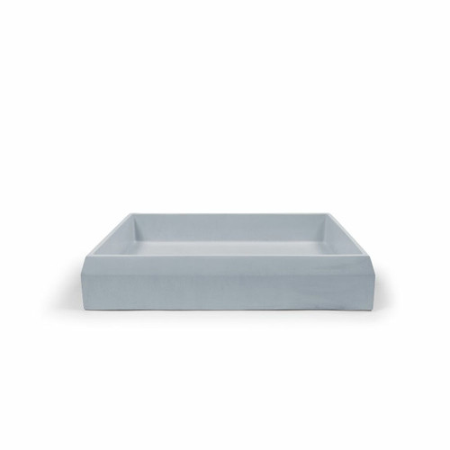 Basin Prism Rectangle Surface Mount UHP Concrete (No P&W) 595W 395D 115H 17Kg (Powder Blue) [270568]